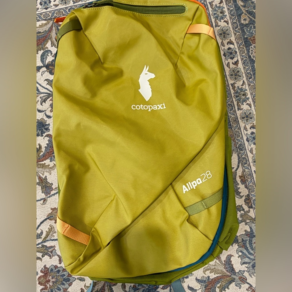 Cotopaxi Allpa 28L Backpack in Mustard and Teal